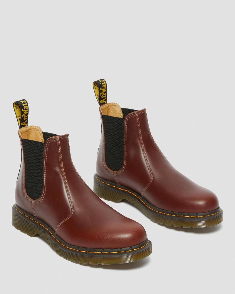 Men's Dr Martens 2976 Abruzzo Leather Ankle Boots Brown / Black | AU 417SGL